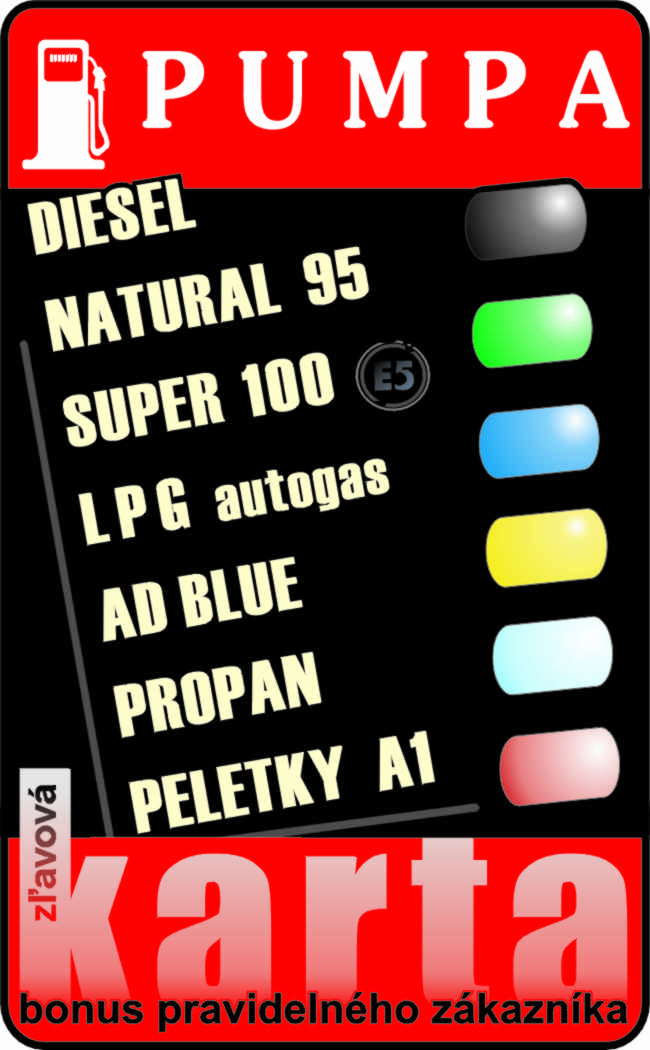 PUMPA - čerpacia stanica PHM v Novákoch | DIESEL drive | NATURAL 95 | SUPER 100 | LPG Tomegas autoplyn. propan butan | AD Blue | LKW PARK Tel 0918148007